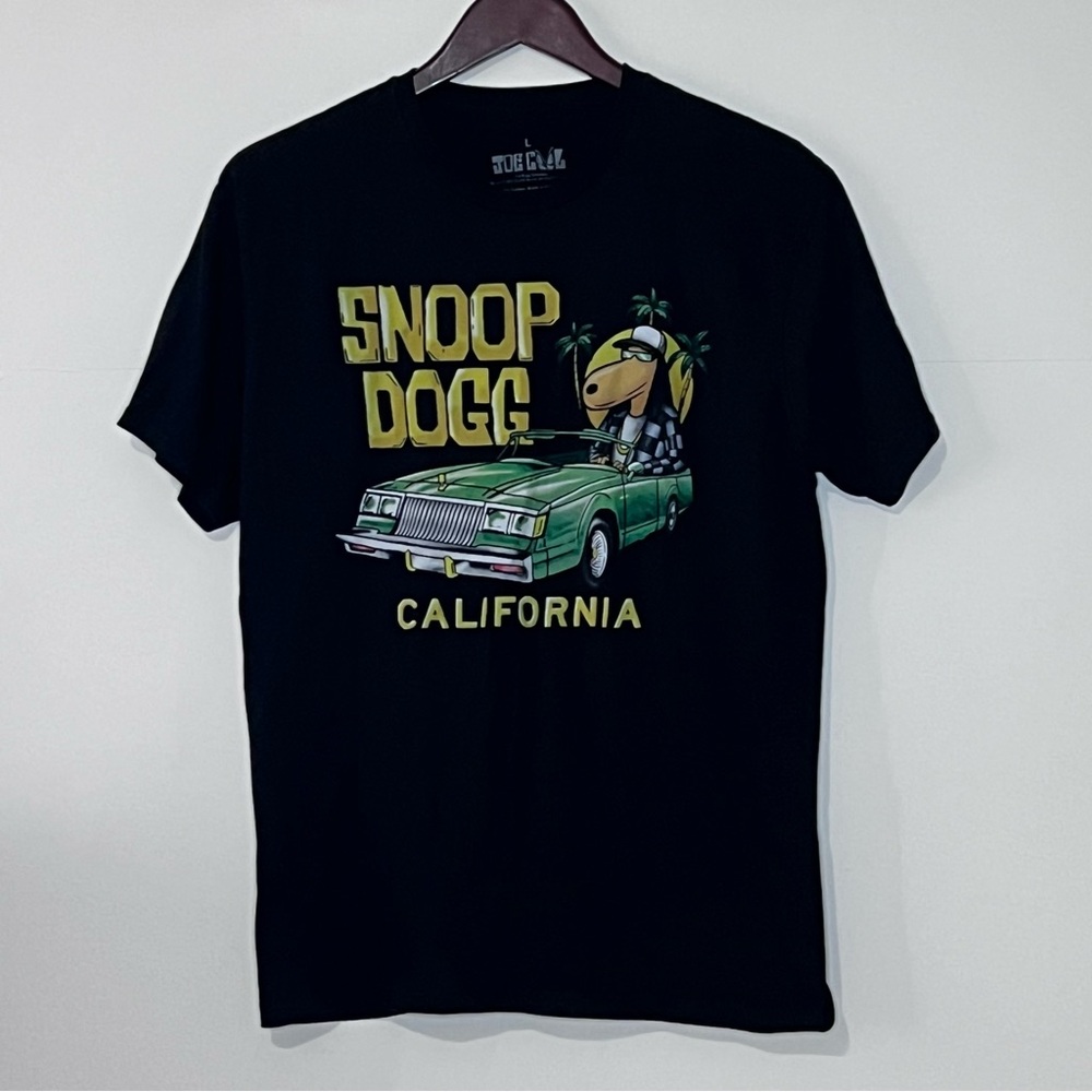 Joe Cool Snoop Dogg California Car Graphic T- Shirt Size Large